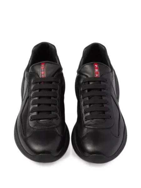 Sneakerși Prada din piele negru