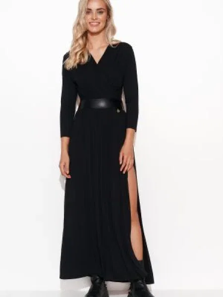Rochie maxi Makadamia negru