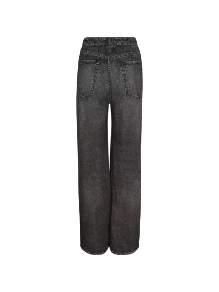 Blugi cu picior larg Rag & Bone cu dungi negru