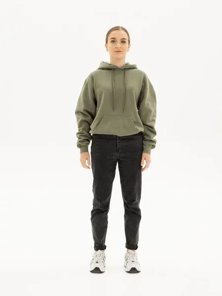 Кофти та светри Fruit of the loom оливковий бавовна/поліестер