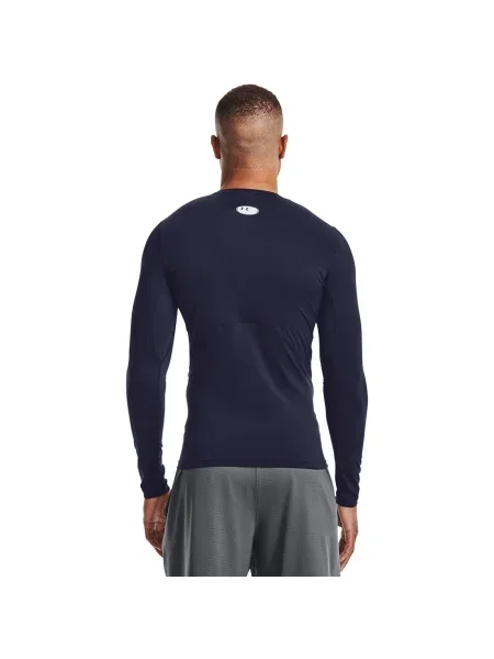 Tricou Under Armour Hg Armour Comp LS Midnight Navy/ White M albastru