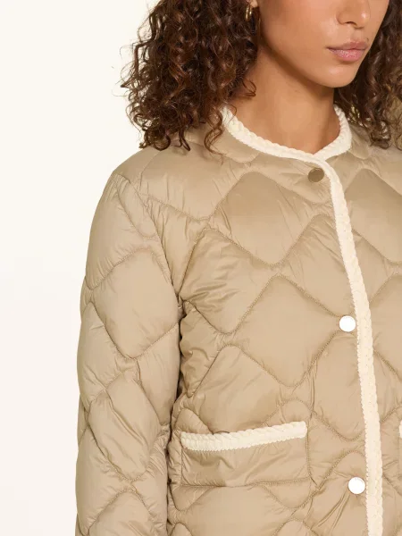 Beaumont Kurtka Pikowana Heidi beige beżowa