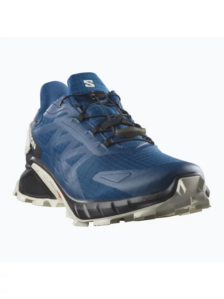 Кросівки для бігу Salomon Supercross 4 GTX poseidon/black/lunar rock чорні