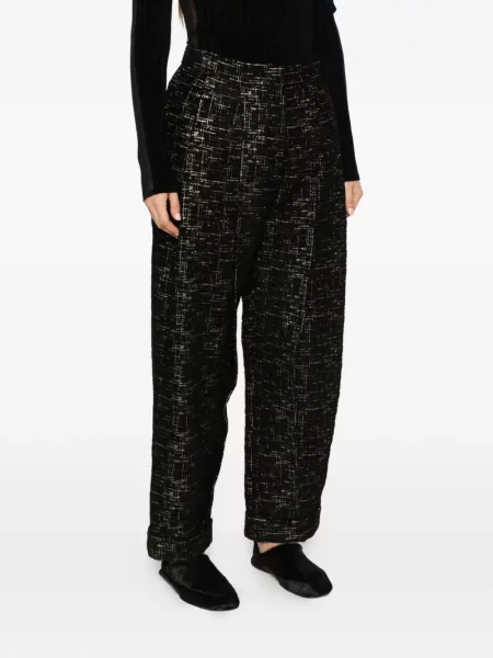 Pantaloni La Doublej tricotate negru