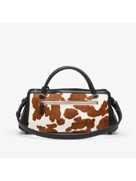 Guess torebka crossbody zamszowa AUDREY brązowa