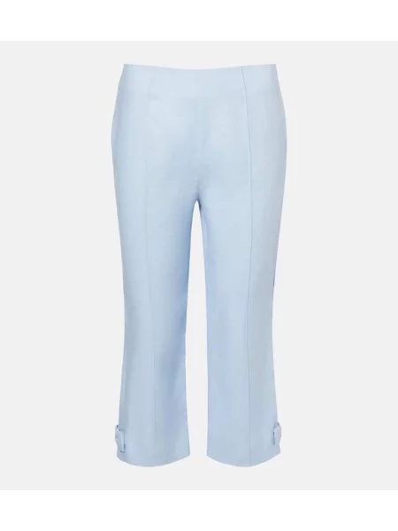 Lniane spodnie Posse niebieskie