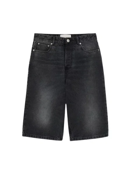 Szorty jeansowe Ami Paris czarne