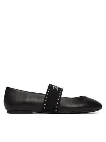 KARL LAGERFELD Balerinke Karo črna