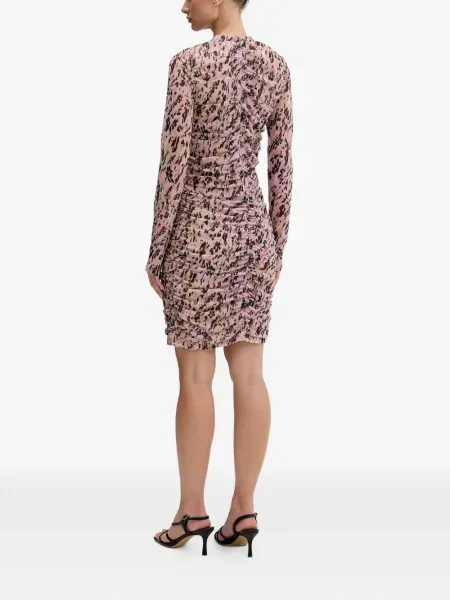 Mała mały sukienka jeansowa Karl Lagerfeld Jeans garniturowa różowa