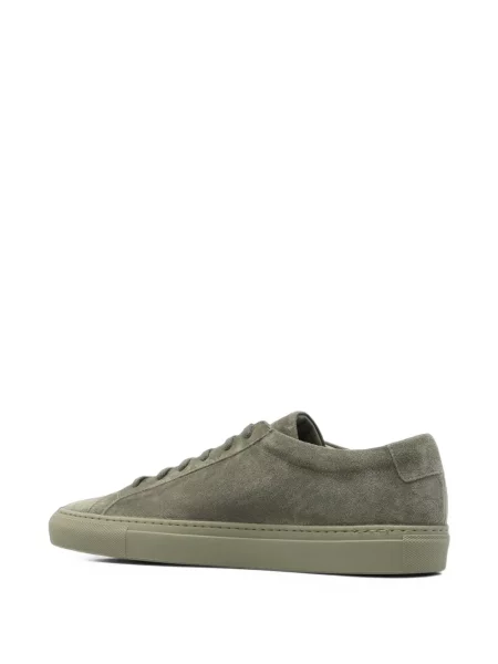 Sneakerși Common Projects din piele de căprioară verde