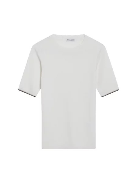 Sweter Brunello Cucinelli biały