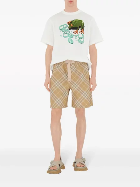 Pledinės raštuotos šortai Burberry