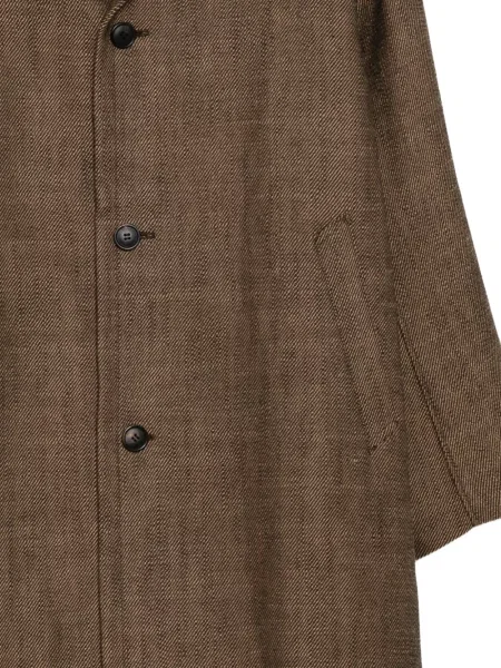 Tvídový trenčkot Visvim hnědý