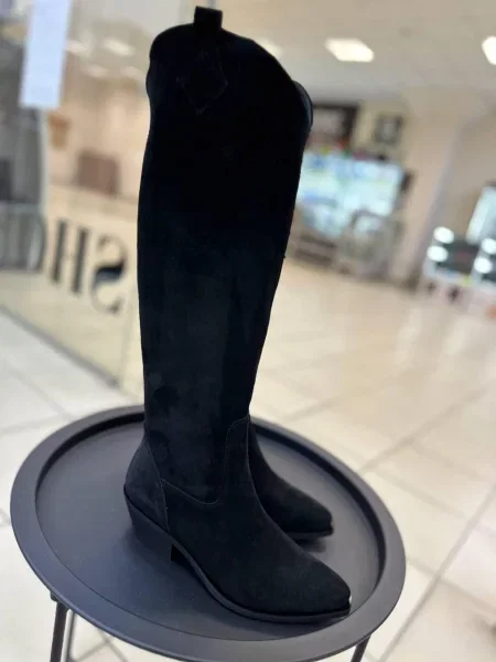 Замшевые сапоги 105.store черные