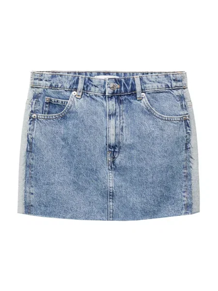 MANGO Fustă OLIVIA denim / deschis albastru