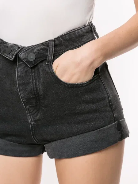 Pantaloni scurți din denim Haculla negru