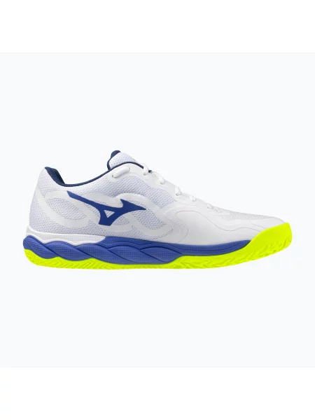 Кросівки тенісні Mizuno Wave Enforce Court CC white/dazzling blue/ lightning білі