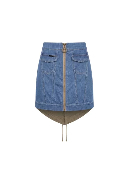 Spódnica mini Philipp Plein niebieska