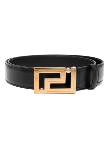 Curea Versace din piele negru