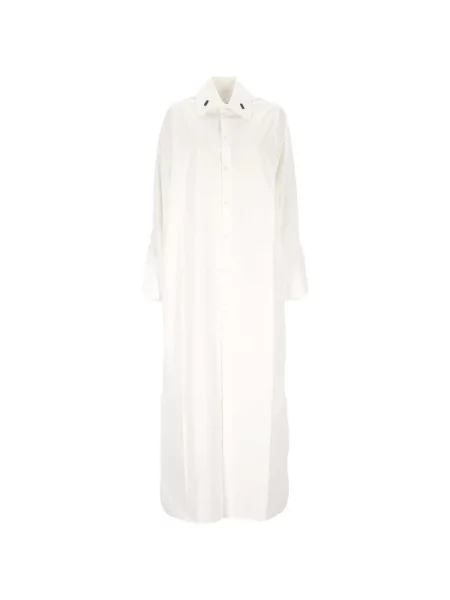 Lung rochie tip cămașă Armarium alb