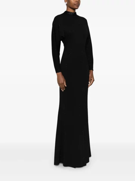 Rochie maxi Nissa lungă de costum negru