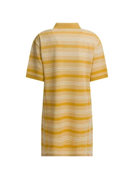 Rochie mini Prada cu dungi scurtă de costum galben