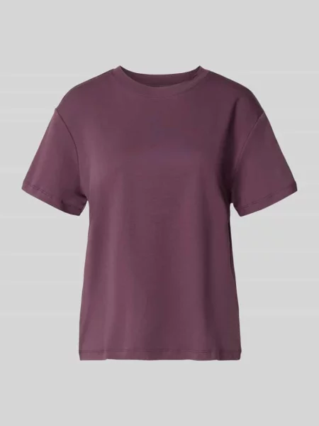 T-shirt z czystej bawełny Stefanel fioletowa