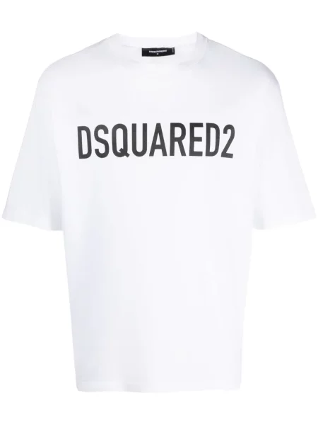 Tricou Dsquared2 cu imagine alb