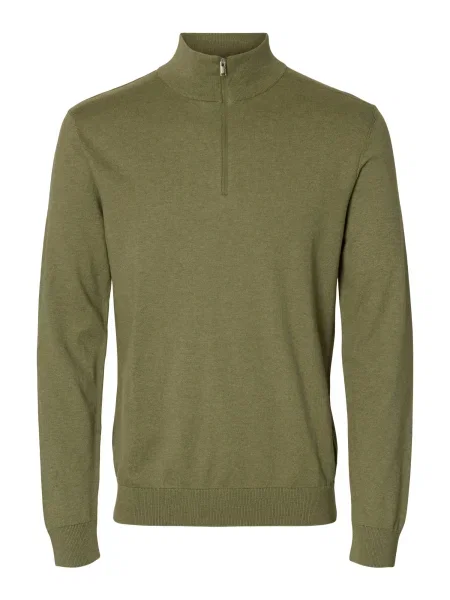 SELECTED Pulover SLHBERG oliv