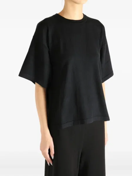 Μεταξωτή μπλούζα Atelier New York μαύρο