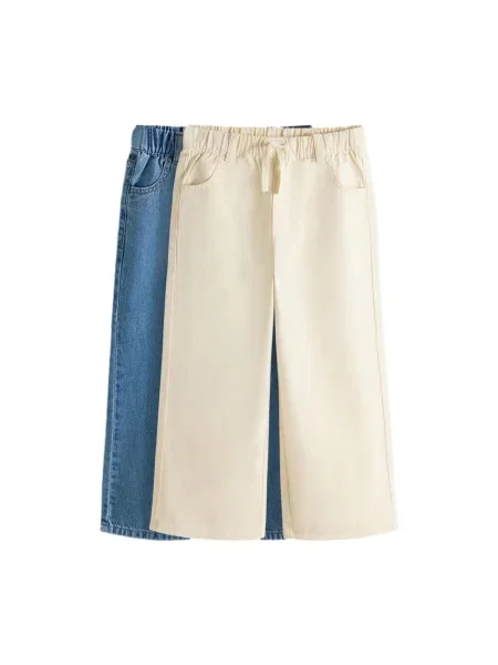 The Set Jeans ecru / denim albastru
