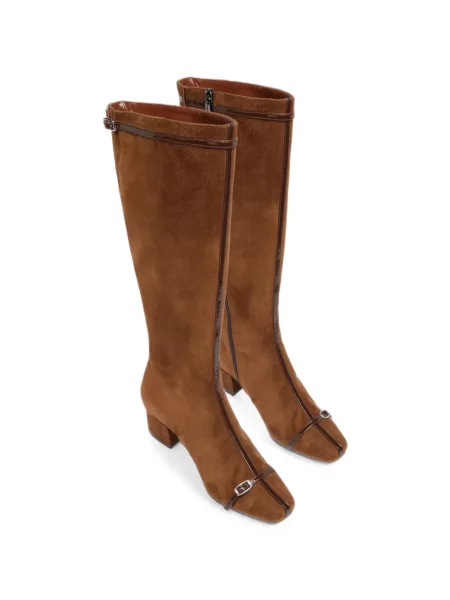 Botine Carel Paris cu cataramă maro