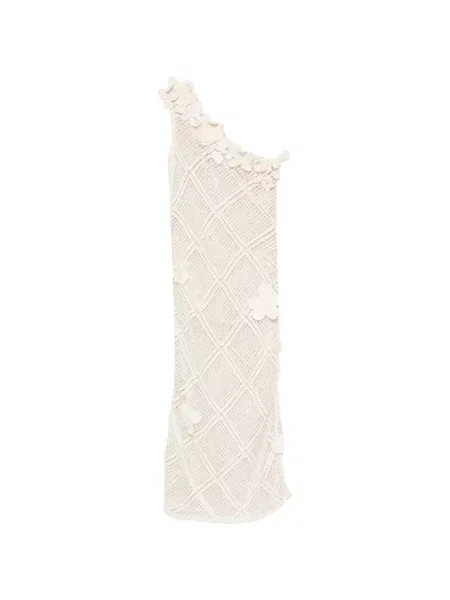 Rochie midi Jw Anderson cu model floral cu un umăr gol