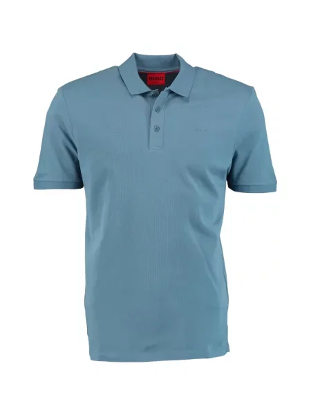 Polo majica Hugo s autogramom plava