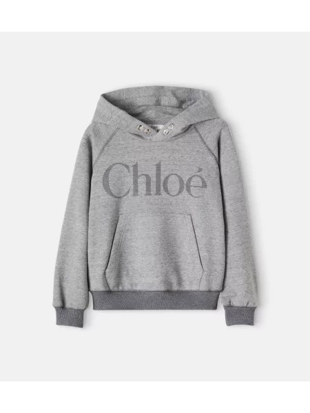 Gyerek kapucnis melegítő felső Chloe szürke
