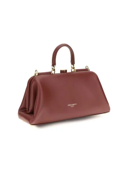 Torebka Dolce And Gabbana skórzana czerwona