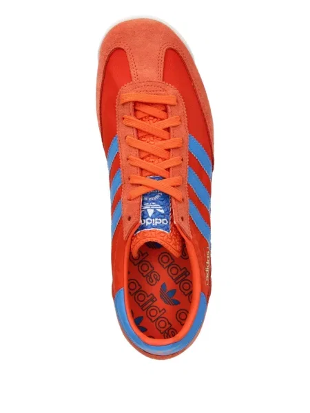 Sneakerși Adidas Predator cu broderie cu dungi din piele de căprioară albastru
