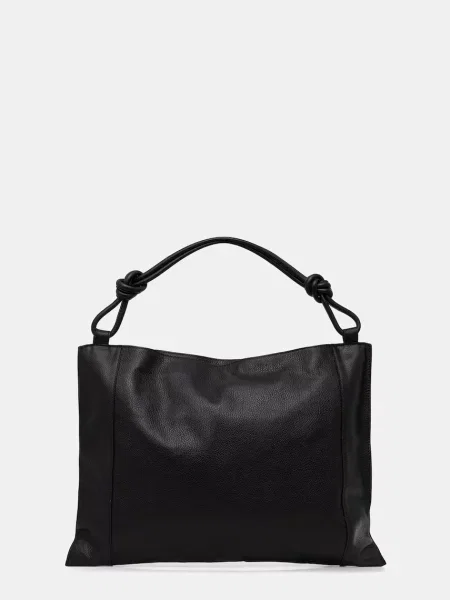 Bőr shopper táska Answear.lab fekete