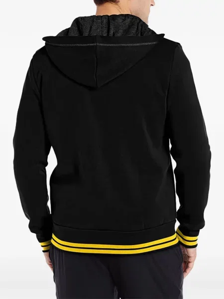 Hanorac cu fermoar Puma cu imagine negru