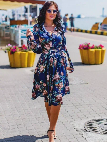 Платье Milirud софтшелл синее