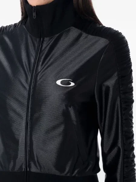 Geacă Balenciaga cu volane negru
