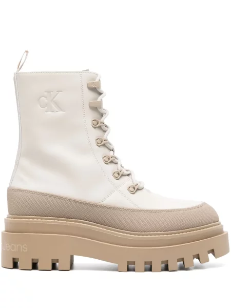 Botine Calvin Klein Jeans din piele