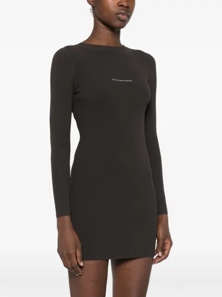 Rochie mini Alexander Wang tricotate cu imagine maro