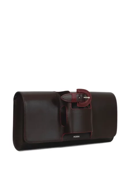 Clutch Perrin Paris καφέ