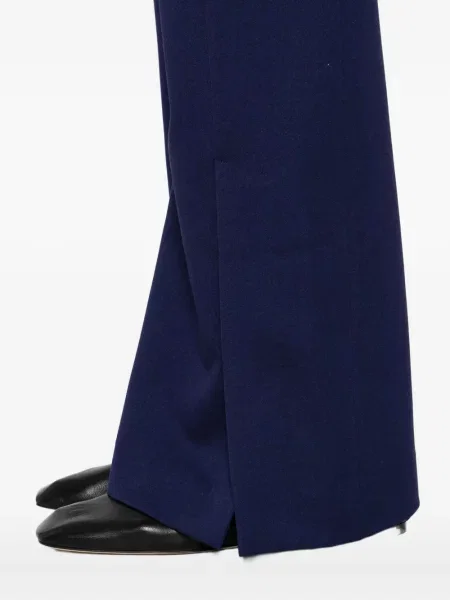 Pantaloni Patrizia Pepe cu broderie albastru