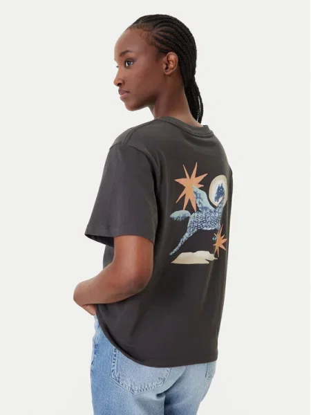 RVCA Tricou Pegasus Easy Fit negru