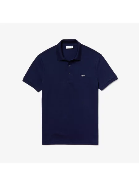 Lacoste Koszulka Polo Slim Fit Stretch Cotton Piqué Grey Crocodile szara