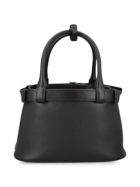 Cu centură curea Prada din piele cu cataramă negru