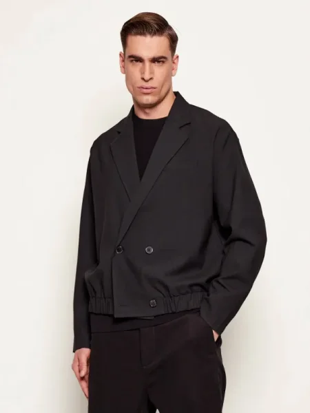 Karl Lagerfeld Geacă | Relaxed fit negru
