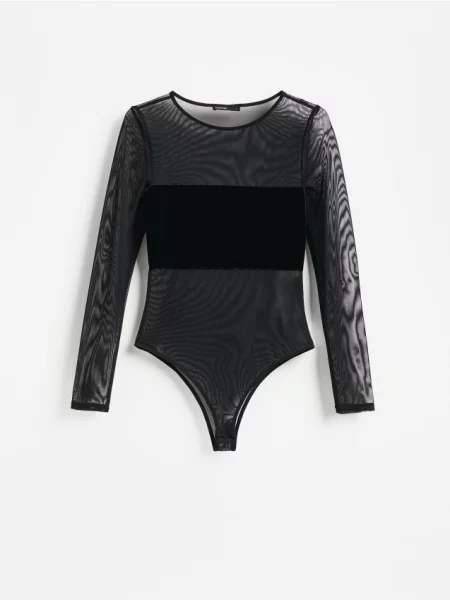 Reserved Priehľadné body čierna